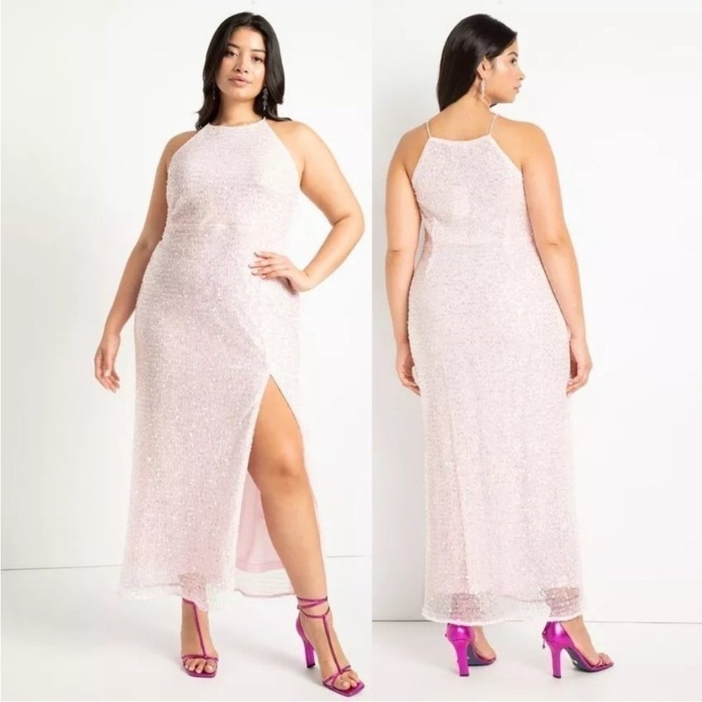 Eloquii Pink Maxi Dress